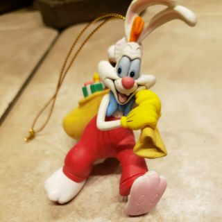 Vintage Grolier Disney Christmas Ornament Roger Rabbit (approx 3.  5”)