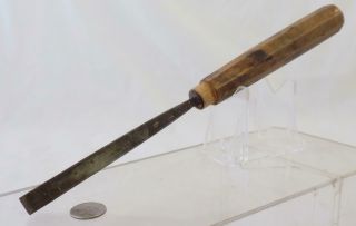 Vintage Dastra German Made Wood Carving Chisel 1 Sweep 3/8,  " Cut 10.  25 " Long