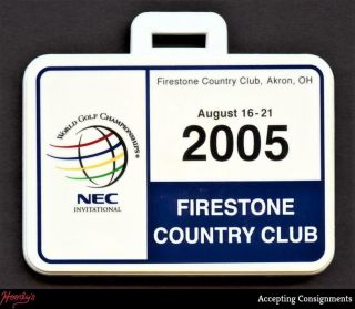 2005 Nec - World Golf Championship Badge Firestone Country Club,  Tiger Woods Wins