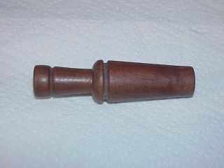 Vintage Unknown Maker Wooden Duck Goose Call Hunting Calls 5 "