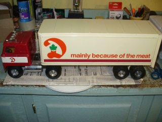Ertl Structo 1/18 Scale Dominion Food Stores Tractor Trailer Vintage Toy