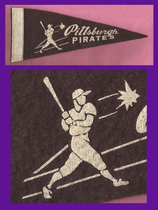 Old 1950’s Pittsburgh Pirates Baseball Pennant