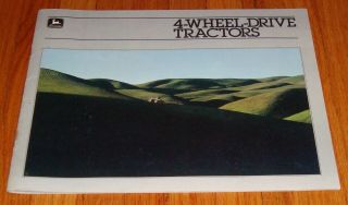 1982 John Deere 4 - Wheel Drive Tractor Sales Brochure 8450 8650 8850