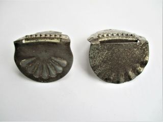 (2) Vintage Clam Shell Banjo Mandolin Tailpieces