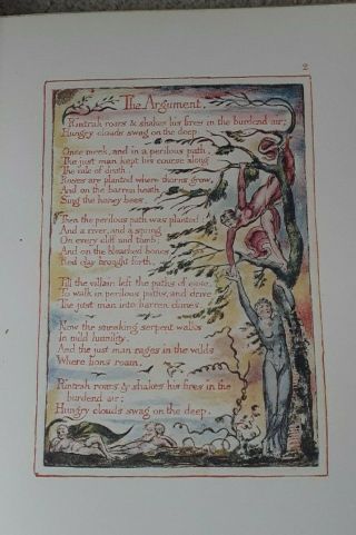 Antique Book The Marriage Of Heaven And Hell By William Blake - Rag Paper - 1927