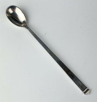 Signed Tiffany & Co Sterling Silver 925 Flatware Hampton 1934 Iced Tea Spoon Sms