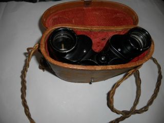 vintage binoculars and leather case MERCURY championship 8 x 30 field 75 12526 2