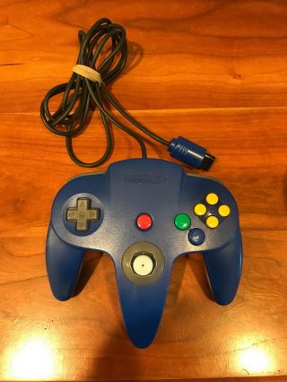 Vintage Oem Blue Nintendo 64 N64 Controller Well