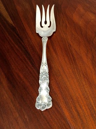 Gorham Co 19thc Sterling Silver Cold Meat Fork Buttercup No Monograms 1899