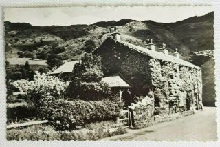 Vintage Real Photo Postcard Rose Cottage Rosthwaite Keswick Cumbria Posted 1965