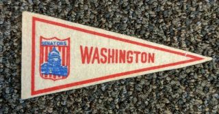 Vintage Washington Senators Mini Pennant 1960 
