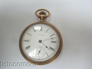Antique Waltham Grade No 610 Model 1899 16s 7j Openface Pocket Watch 1901