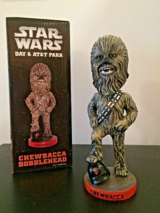 San Francisco Sf Giants Chewbacca Bobblehead Star Wars Toy