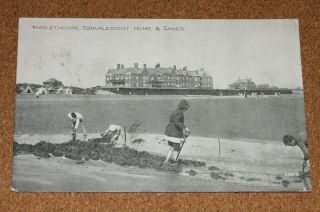 Vintage Postcard: Mablethorpe Convalescent Home & Sands,  Linconshire