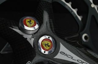 Colnago Ferrari Crankset Dust Caps Fit Shimano Campagnolo Ofmega Gipiemme Vintag