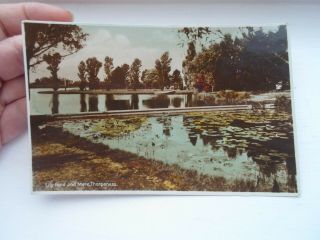 Thorpeness,  Lily Pond & Mere - Vintage Real Photo Postcard Franked 1946 §zd522