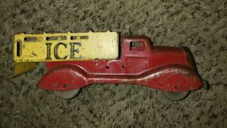 Antique Wyandotte Ice Truck Toy Pressed Steel 1930 