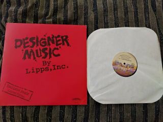 Designer Music By Lipps,  Inc.  Exclusive Remix Lp Vintage Nbd 20240