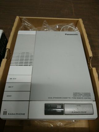 Vintage Panasonic Easa - Phone KX - T1451 Dual Cassette Answering Machine NOS 2