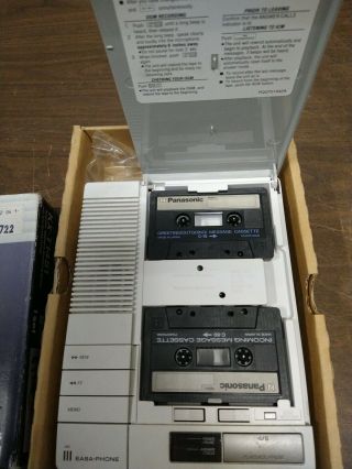 Vintage Panasonic Easa - Phone KX - T1451 Dual Cassette Answering Machine NOS 3