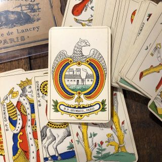 Old BP Grimaud Playing Cards Paris France French Antique Vintage USPCC US Rare 2