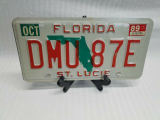 Vintage 1989 Florida License Plate St.  Lucie
