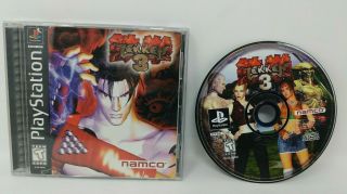 Tekken 3 Sony Playstation 1 Ps1 Complete Black Label Vtg