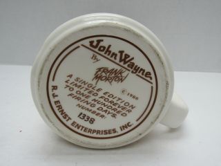 RARE Vintage JOHN WAYNE FRANK MORTON ILLUSTRATION BEER STEIN MUG 3