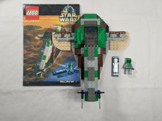 Lego Star Wars 7144 Slave 1 Complete W/ Boba Fett,  Han Solo,  Instructions