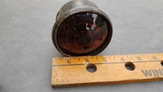 Vintage Red Glass Lens Taillight License Plate Light Rod Rat Automobile Truck