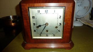 Gorgeous Art Deco 8 Day Mantle Clock - Fully - Westminster Chime