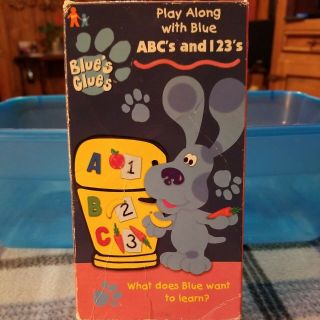 Vintage Blues Clues Play Along With Blue Abc 