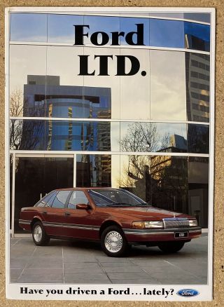 1991 Ford Ltd Australian Sales Brochure Plus Spec Sheet