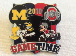 2010 Walt Disney Michigan Vs Ohio State Game Time Pin Limited Release