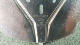 Vintage Foley Stainless Steel MPLS Wide Slotted Curved Flipper Lifter Spatula 2