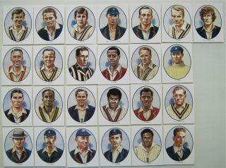Vintage 1990s Warwickshire Test Cricketers County Print Cricket Trading Card Set
