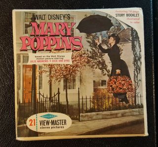 Mary Poppins Walt Disney Vintage View - Master Reel Pack B376 S6 With Booklet