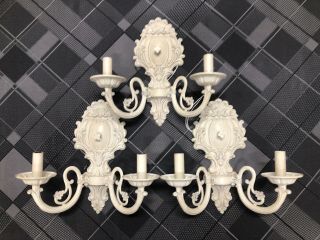 3 - Style Selections Wall Sconce Antique White Candle 11.  63in - 26966 - 014 2