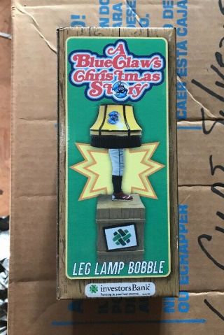 Christmas Story Leg Lamp Bobblehead Lakewood Blueclaws Sga,  Phillies Affiliate