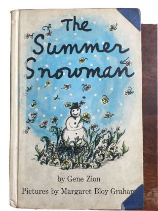 The Summer Snowman By Gene Zion 1955 Vintage Hardcover Exlib Acceptable