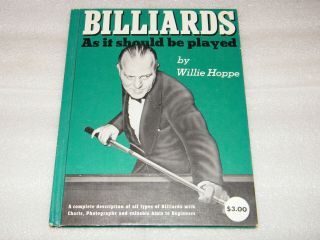 Vintage Billiards As It Should Be Played Hardcover Book 1941 Rare W Hoppe Pool