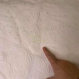 Pink Matelasse Coverlet Bedspread Blanket Chenille Full Queen Size 2