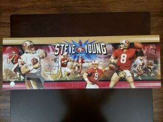 2005 Photoramics Poster Steve Young 12 " X 36 " 49ers Nfl Licensed