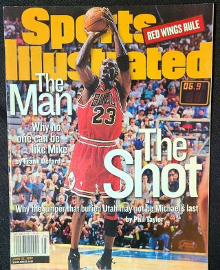 Vintage June 22 1998 Sports Illustrated Michael Jordan Bulls No Label
