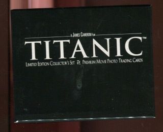 1998 Inkworks - Titanic - Limited Edition Movie Collectors Set In Steamer Trunk
