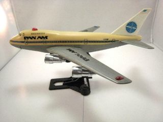 Vintage Pan Am 747 Airplane Jet Toy N388sp Battery Operated 13 " Long Plane