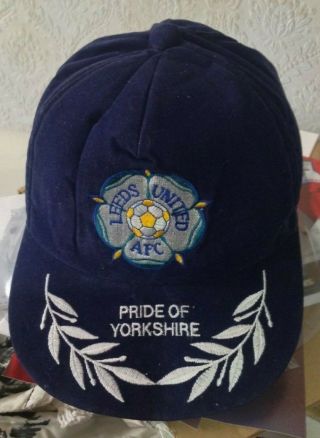 Leeds United Afc Pride Of Yorkshire Vintage 1990s Baseball Cap Unworn