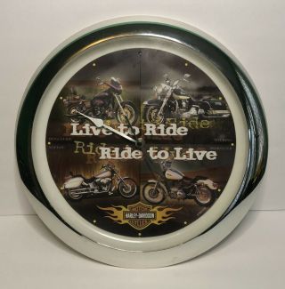 Harley Davidson Motorcycle Wall Clock 2003