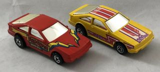 Vintage Hot Wheels Nissan 200sx Red & Yellow Flip Outs