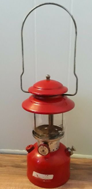 Coleman 200a Single Mantel Lantern - Red Dated 3/70